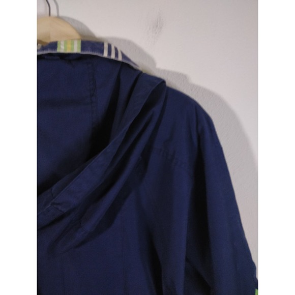 3/$20 Vintage Current Seen Navy Blue Windbreaker Jacket M - Picture 6 of 7